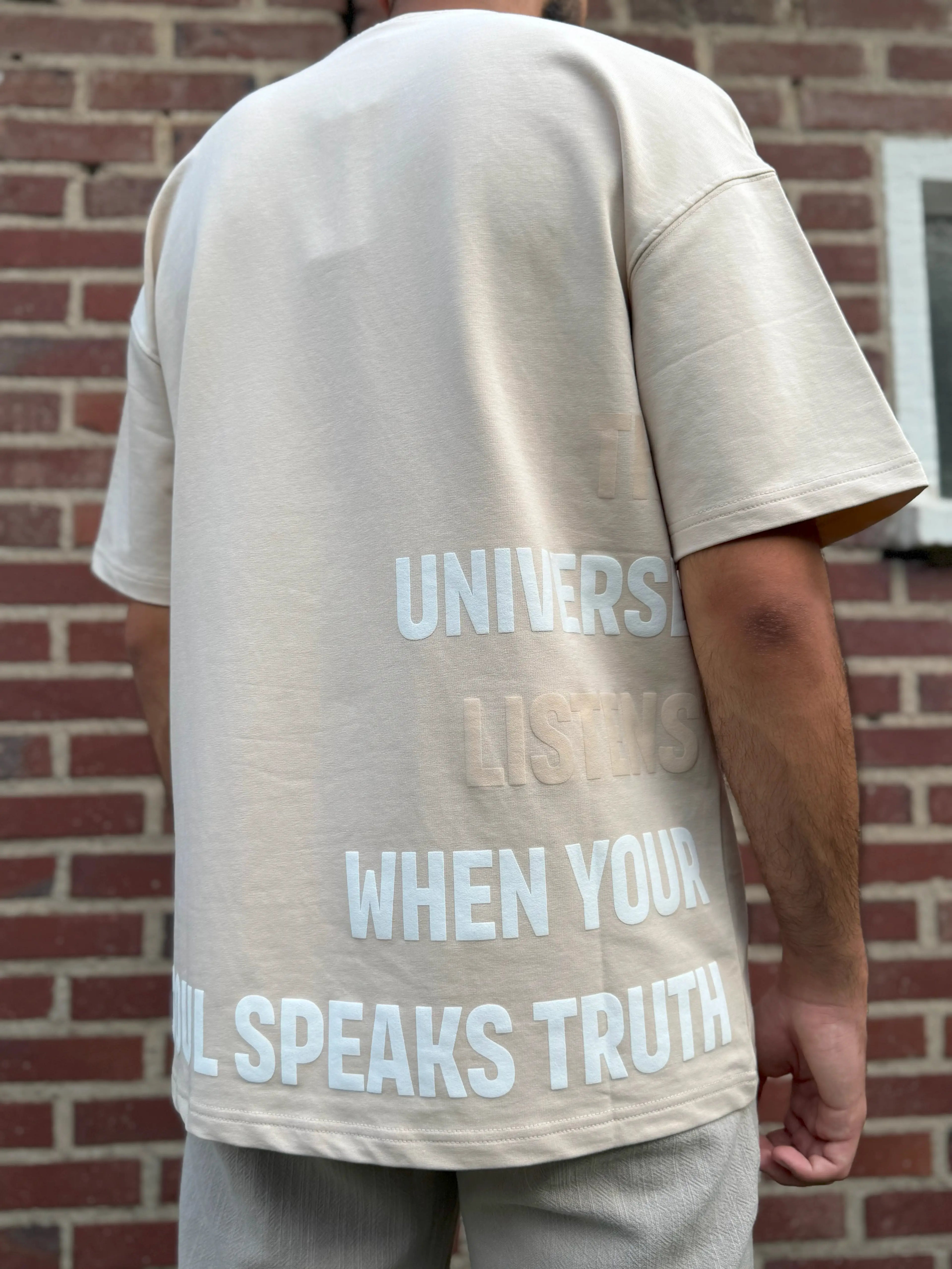 Stone Half-Oversize T-Shirt – Universe Print