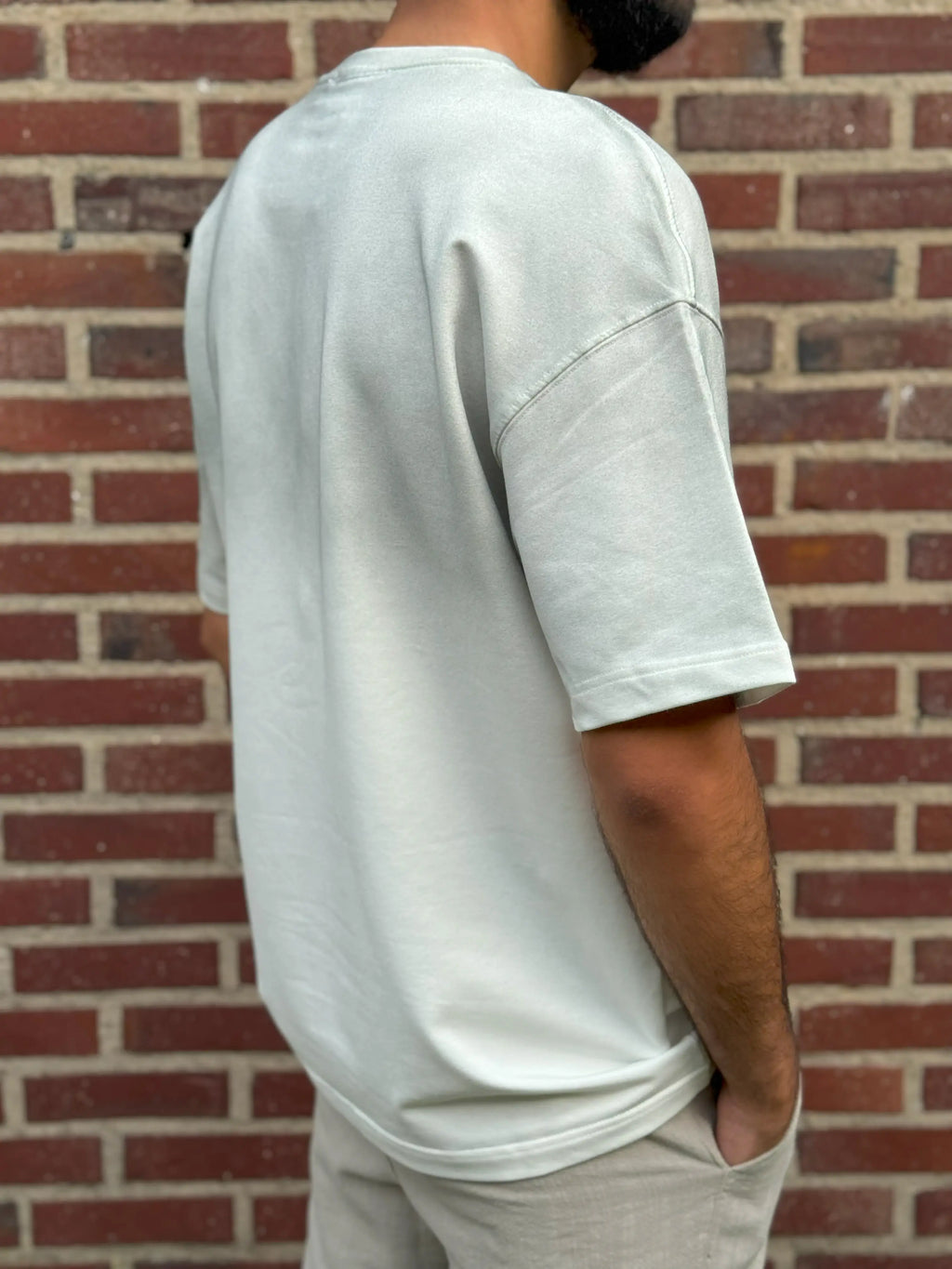 White Half-Oversize T-Shirt – MY MIND Front Print