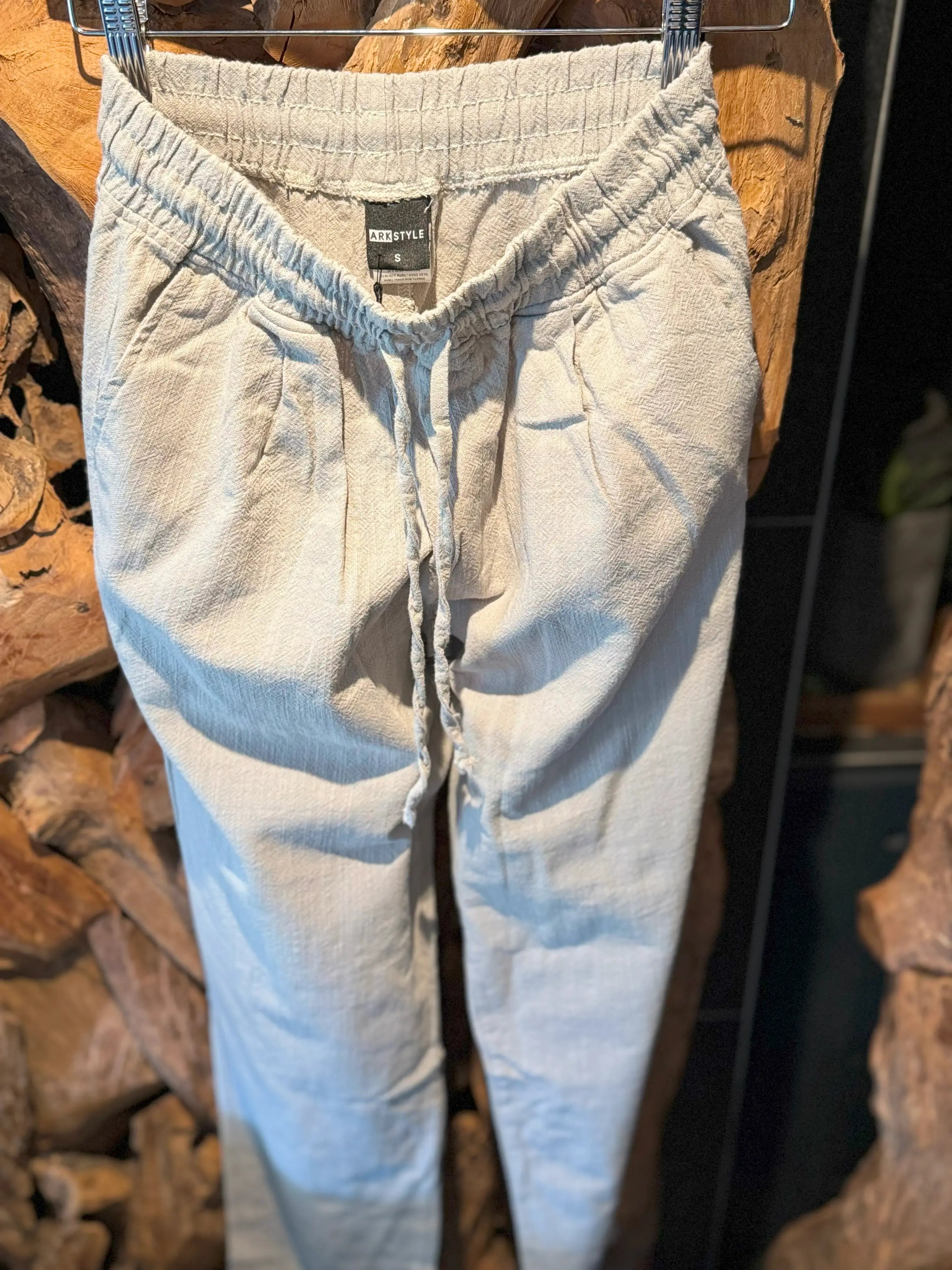 Stone Beige Linen Pants