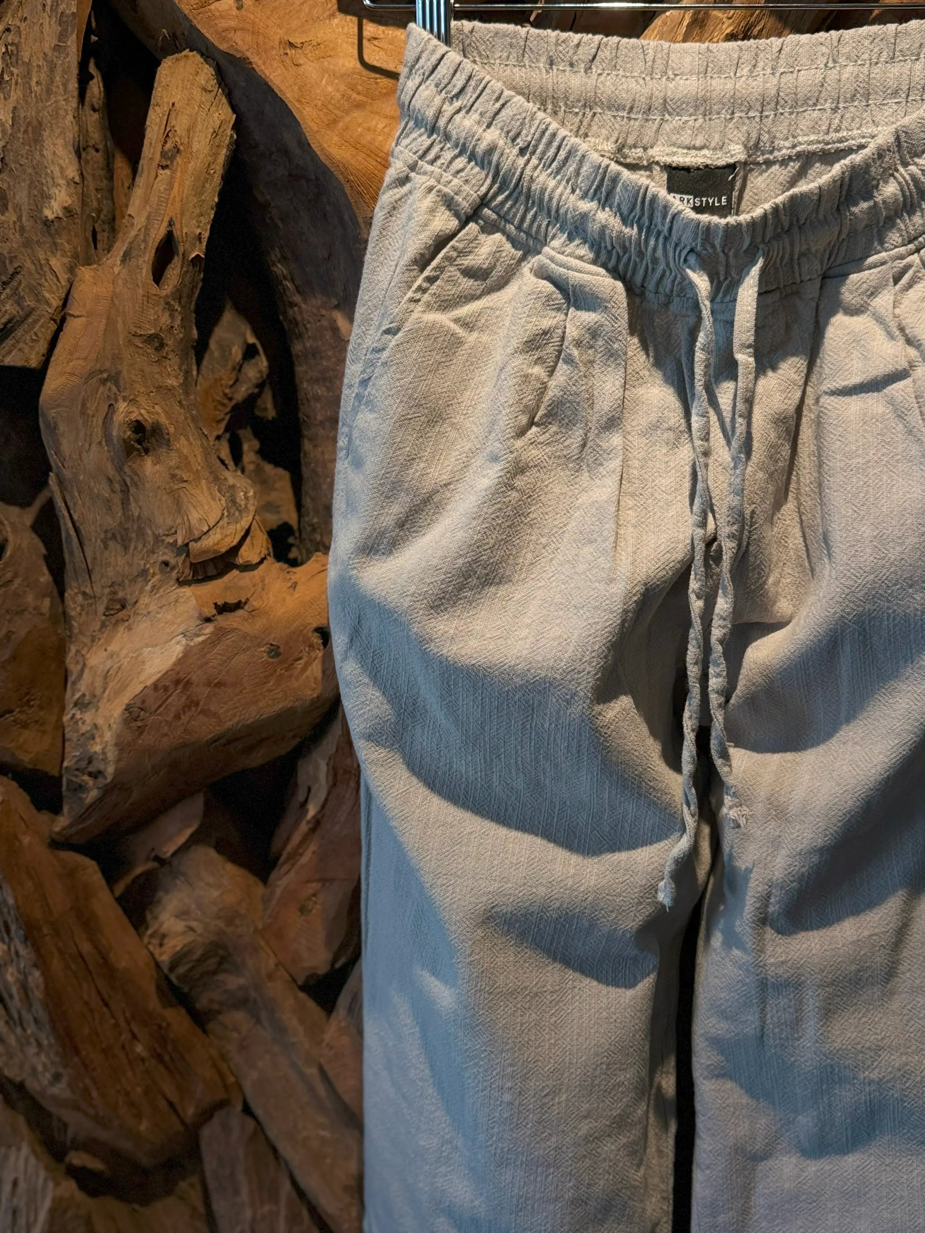 Stone Beige Linen Pants