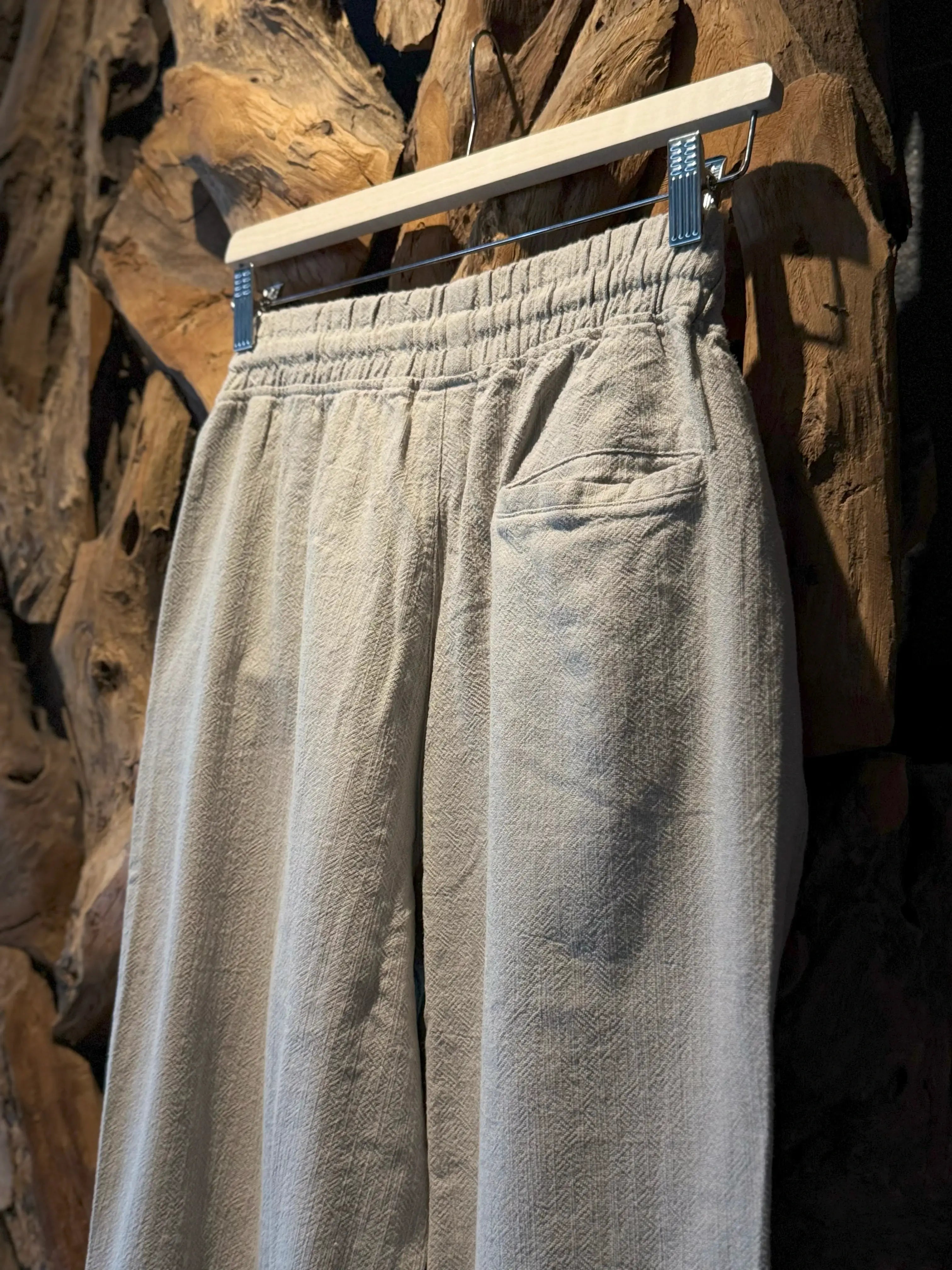 Stone Beige Linen Pants