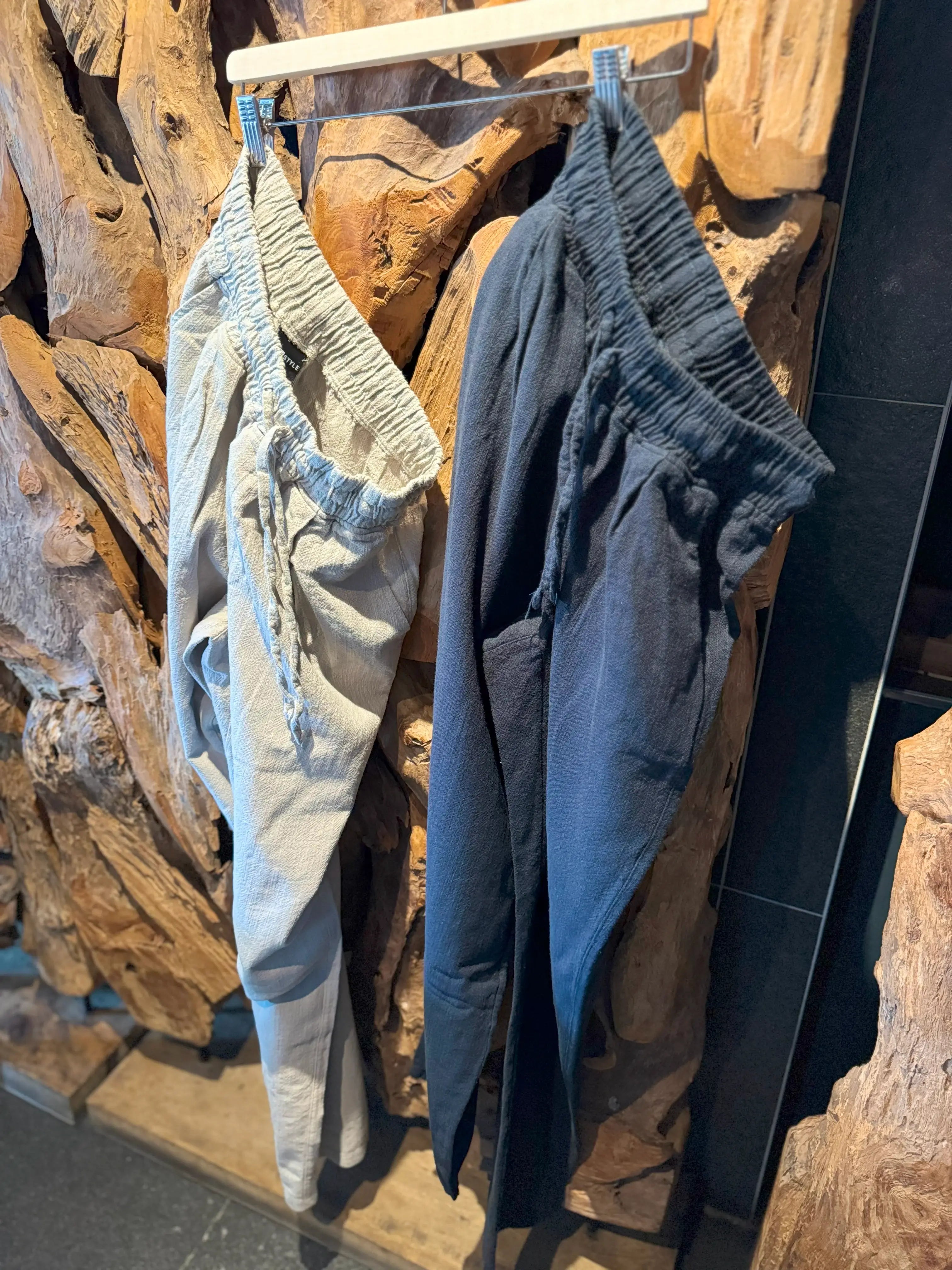 Stone Beige Linen Pants