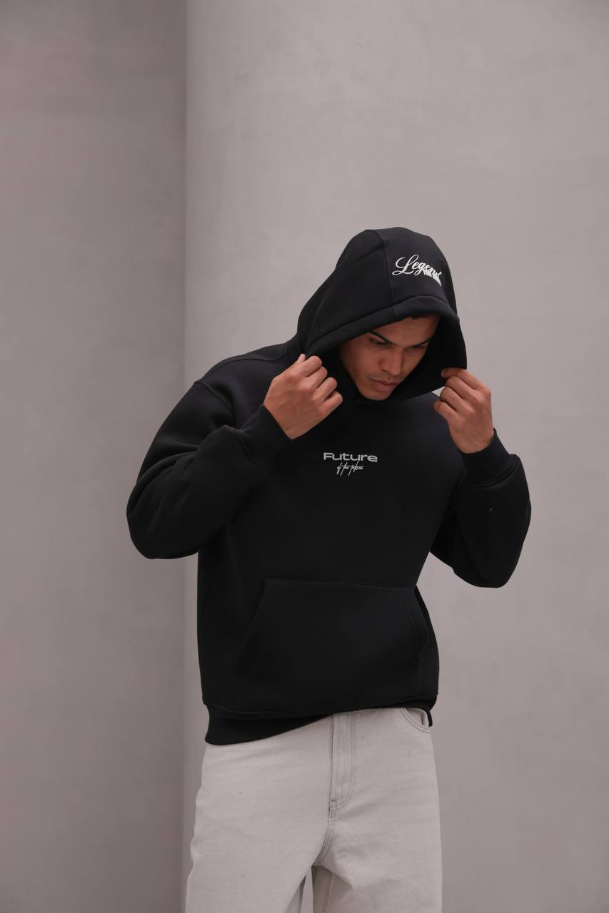 Soft Polar Hoodie – Black