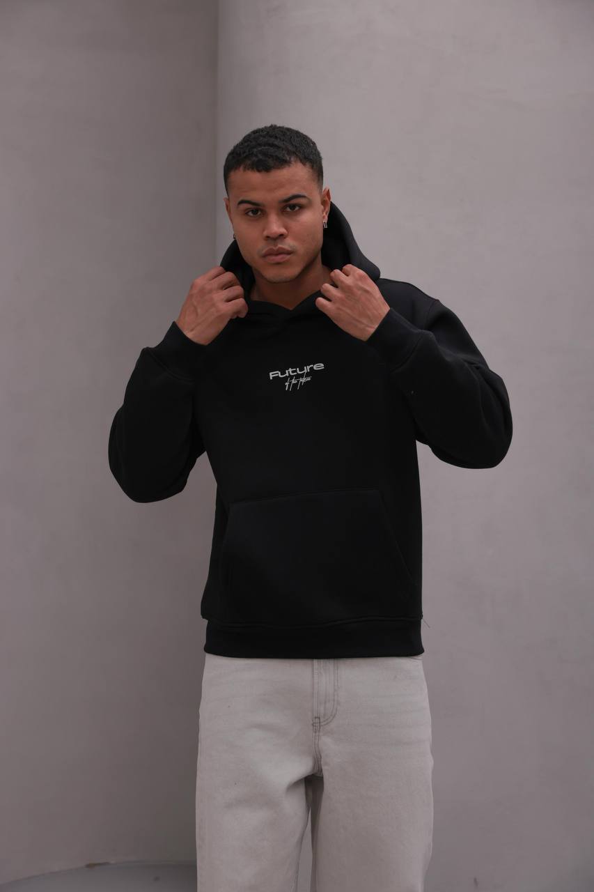 Soft Polar Hoodie – Black