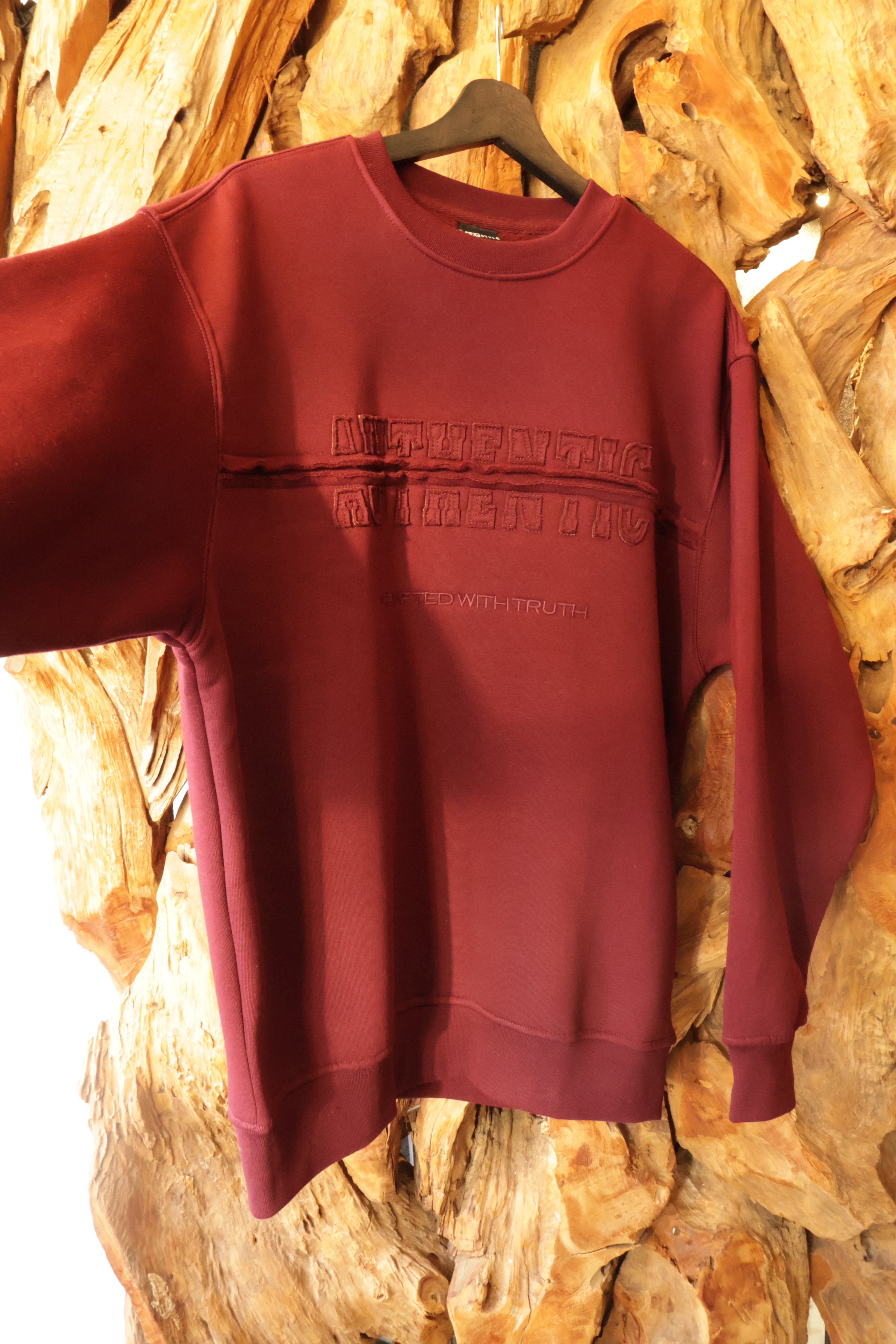 Authentic Sweatshirt – Burgundy