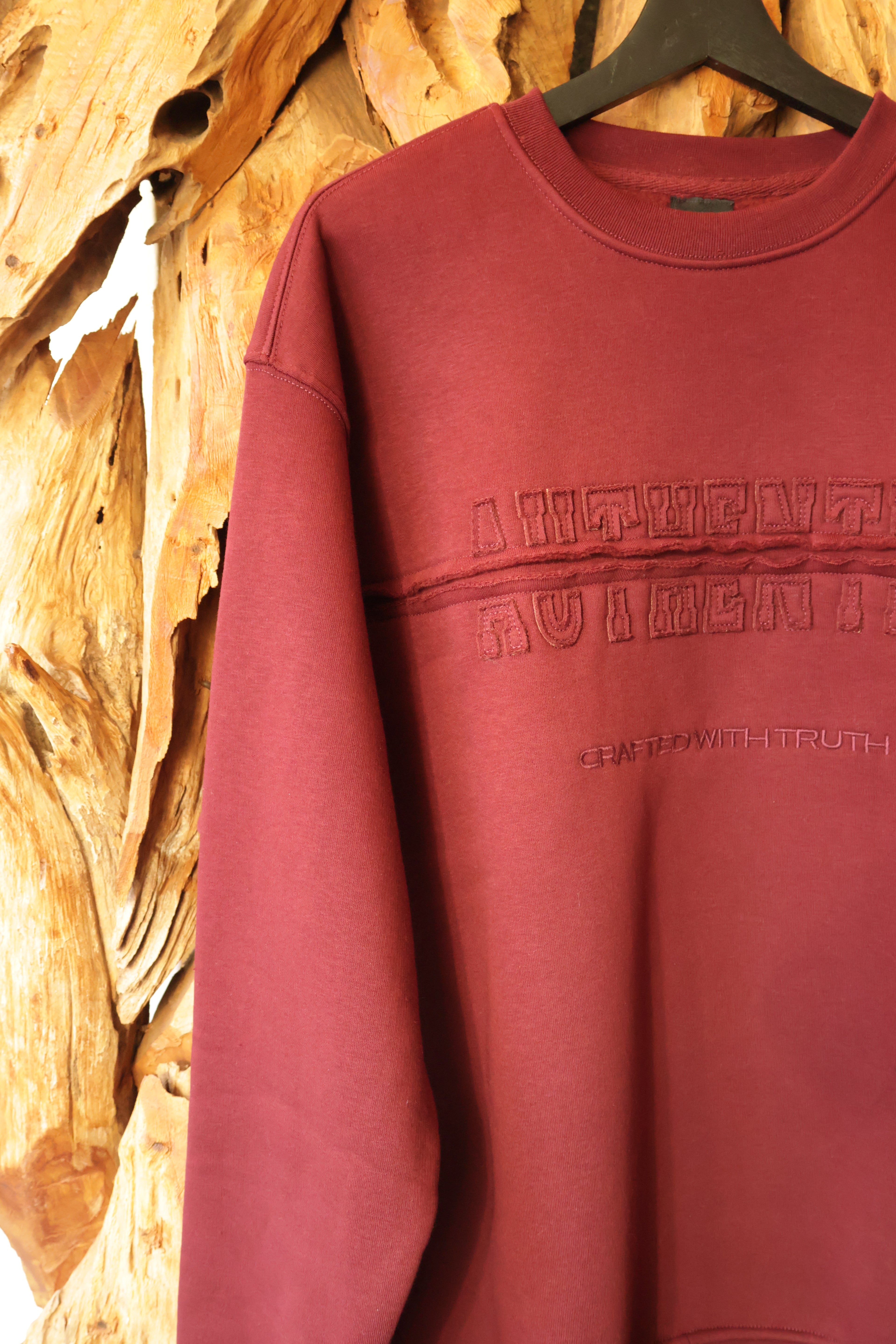 Authentic Sweatshirt – Burgundy